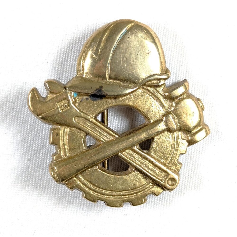 1991 solid brass belt buckle boilermakers Iron ship builder mechanic plumber by